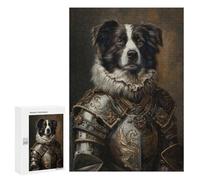 300 PCS Jigsaws for Adults Medieval Knight Dog Armor Jigsaw for Teenagers Improve Memory Every Piece Is Unique - Toys Educational Games 300 PCS