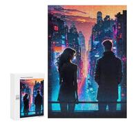 300 PCS Jigsaws for Adults Night Twilight for Lovers Puzzles for Adults Toy Wall Decor Improve Memory Gifts for Friends And Family 300 PCS