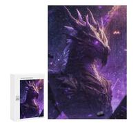 300 PCS Jigsaws for Adults Purple Dragon Fantasy Artwork Adult Jigsaw Puzzles Stress Reliever Difficult And Challenge Family Fun & Game Night 300 PCS