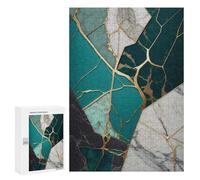 300 PCS Jigsaws for Adults Puzzle Abstract Jade Kintsugi Puzzles for Adults Toy Wall Decor Enhance Memory Gifts for Friends And Family 300 PCS