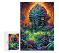 `300 PCS Jigsaws for Adults Puzzle Alien Cityscape Surreal Artwork Adult Jigsaw Puzzle Toy Wall Decor Wall Art Challenging To Complete 300 PCS