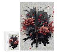 300 PCS Jigsaws for Adults Puzzle Ancient Dagger Jigsaw for Adults Fun Games Presents for Women Challenging To Complete 300 PCS