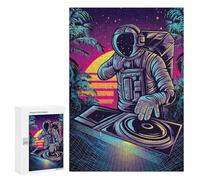 300 PCS Jigsaws for Adults Puzzle Astronaut DJ in Space Puzzle for Adults Family Game Difficult Challenge Gifts for Friends And Family 300 PCS