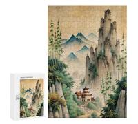 300 PCS Jigsaws for Adults Puzzle Chinas Classical Paintings Jigsaw for Adults Fun Games Presents for Women Challenging To Complete 300 PCS