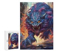 300 PCS Jigsaws for Adults Puzzle City Under Siege by Monster -1 Adult Jigsaw Relax Games Difficult Challenge Challenging To Complete 300 PCS