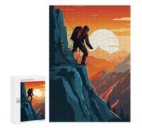 300 PCS Jigsaws for Adults Puzzle Climbing Mountain Climber Jigsaws for Adults Fun Games Stress Reliever Challenging To Complete 300 PCS