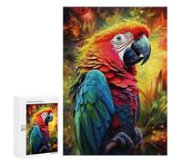 `300 PCS Jigsaws for Adults Puzzle Colorful Macaw Portrait Adult Jigsaw Puzzle Toy Wall Decor Wall Art Challenging To Complete 300 PCS