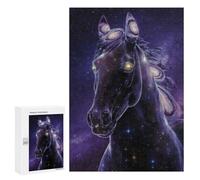 300 PCS Jigsaws for Adults Puzzle Cosmic Horse Jigsaws for Adults Fun Games Stress Reliever Challenging To Complete 300 PCS