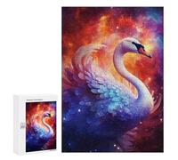 `300 PCS Jigsaws for Adults Puzzle Cosmic Swan Fantasy Adult Jigsaw Puzzle Toy Wall Decor Wall Art Challenging To Complete 300 PCS