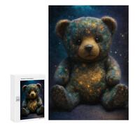 300 PCS Jigsaws for Adults Puzzle Cosmic Teddy Bear Plush Toy-1 Jigsaw Puzzles for Adults For Family Fun for Birthday, Chrismas Unique Challenge Game 300 PCS