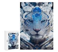300 PCS Jigsaws for Adults Puzzle Crystal Tiger Portrait Adult Jigsaw Relax Games Difficult Challenge Challenging To Complete 300 PCS
