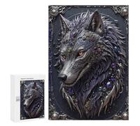 300 PCS Jigsaws for Adults Puzzle Cyber Wolf King Puzzles for Teenagerss Birthday Present Help The Brain Exercise Challenging Game Gifts 300 PCS