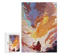 300 PCS Jigsaws for Adults Puzzle Dragon Mystic Jigsaw for Adults Fun Games Presents for Women Challenging To Complete 300 PCS