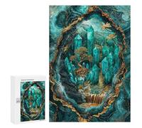 300 PCS Jigsaws for Adults Puzzle Enchanted Crystal Cavern Jigsaws for Adults Fun Games Stress Reliever Challenging To Complete 300 PCS