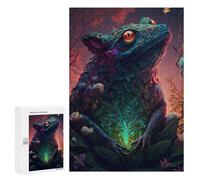 300 PCS Jigsaws for Adults Puzzle Enchanted Forest Frog -1 Adult Jigsaw Relax Games Difficult Challenge Challenging To Complete 300 PCS