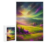 300 PCS Jigsaws for Adults Puzzle Enchanted Valley of Colors Jigsaw for Adults Fun Games Presents for Women Challenging To Complete 300 PCS
