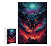 300 PCS Jigsaws for Adults Puzzle Evil Demon Artwork Jigsaw Puzzles for Adults For Family Fun for Birthday, Chrismas Unique Challenge Game 300 PCS