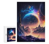 300 PCS Jigsaws for Adults Puzzle Fantasy Twilight Valley Jigsaw for Adults Fun Games Presents for Women Challenging To Complete 300 PCS