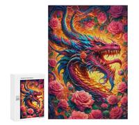 300 PCS Jigsaws for Adults Puzzle Flames Enchanted Dance Jigsaw for Adults Fun Games Presents for Women Challenging To Complete 300 PCS