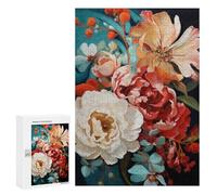 `300 PCS Jigsaws for Adults Puzzle Floral Harmony in Art Adult Jigsaw Puzzle Toy Wall Decor Wall Art Challenging To Complete 300 PCS