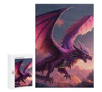 300 PCS Jigsaws for Adults Puzzle Flying Stunning Dragon Puzzles for Adults Toy Wall Decor Enhance Memory Gifts for Friends And Family 300 PCS