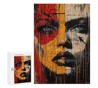300 PCS Jigsaws for Adults Puzzle Fragmented Expression Neoexpressionist Portrait Puzzles for Adults Toy Wall Decor Enhance Memory Gifts for Friends And Family 300 PCS