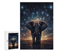 300 PCS Jigsaws for Adults Puzzle Galactic Elephant Majesty -5 Adult Jigsaw Relax Games Difficult Challenge Challenging To Complete 300 PCS