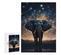300 PCS Jigsaws for Adults Puzzle Galactic Elephant Majesty -6 Adult Jigsaw Relax Games Difficult Challenge Challenging To Complete 300 PCS