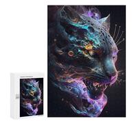 300 PCS Jigsaws for Adults Puzzle Galactic Panther Portrait Puzzle for Adults Family Game Difficult Challenge Gifts for Friends And Family 300 PCS