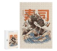 300 PCS Jigsaws for Adults Puzzle GREAT SUSHI DRAGON Adult Jigsaw Relax Games Difficult Challenge Challenging To Complete 300 PCS