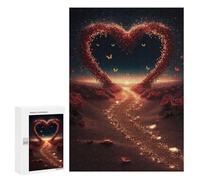 300 PCS Jigsaws for Adults Puzzle Heart Path to Sunset Puzzle for Adults Family Game Difficult Challenge Gifts for Friends And Family 300 PCS