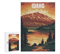 300 PCS Jigsaws for Adults Puzzle Idaho Mountain Landscape Puzzles for Adults Toy Wall Decor Enhance Memory Gifts for Friends And Family 300 PCS