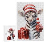 300 PCS Jigsaws for Adults Puzzle Jolly Puppy Zebra Jigsaw for Adults Fun Games Presents for Women Challenging To Complete 300 PCS
