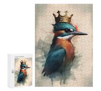 300 PCS Jigsaws for Adults Puzzle Kingfisher Bird Wizardry Jigsaw for Adults Fun Games Presents for Women Challenging To Complete 300 PCS