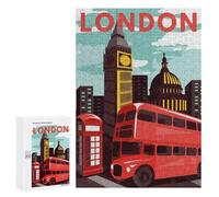 300 PCS Jigsaws for Adults Puzzle London England Jigsaw Puzzle Hands-on Game But Fun And Humorous Birthday Present, Gifts, 300 PCS