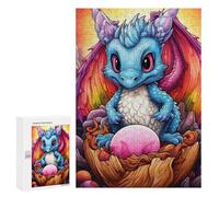 `300 PCS Jigsaws for Adults Puzzle Magical Baby Dragon Hatching Adult Jigsaw Puzzle Toy Wall Decor Wall Art Challenging To Complete 300 PCS