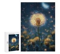 300 PCS Jigsaws for Adults Puzzle Magical Dandelion Night Sky -2 Jigsaw Puzzles for Adults For Family Fun for Birthday, Chrismas Unique Challenge Game 300 PCS