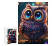 300 PCS Jigsaws for Adults Puzzle Magical Glittering Owl Jigsaw Puzzle Hands-on Game But Fun And Humorous Birthday Present, Gifts, 300 PCS