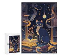 `300 PCS Jigsaws for Adults Puzzle Magical Night Library Scene Adult Jigsaw Puzzle Toy Wall Decor Wall Art Challenging To Complete 300 PCS