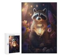 300 PCS Jigsaws for Adults Puzzle Magical Raccoon Cub Adult Jigsaw Relax Games Difficult Challenge Challenging To Complete 300 PCS