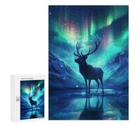 300 PCS Jigsaws for Adults Puzzle Majestic Deer Jigsaw for Adults Fun Games Presents for Women Challenging To Complete 300 PCS
