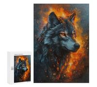 300 PCS Jigsaws for Adults Puzzle Majestic Gray Wolf Puzzles for Adults Hands-on Game Hand Speed Race Great Gift for Gaming 300 PCS