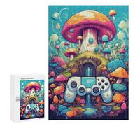 300 PCS Jigsaws for Adults Puzzle Mushroom Kingdom Controller-1 Puzzle for Adults Family Game Difficult Challenge Gifts for Friends And Family 300 PCS