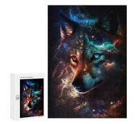 300 PCS Jigsaws for Adults Puzzle Nebula Wolf V1 Puzzles for Adults Toy Wall Decor Enhance Memory Gifts for Friends And Family 300 PCS