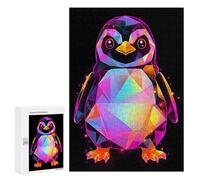 300 PCS Jigsaws for Adults Puzzle Penguin Triangle Abstract Puzzles for Adults Hands-on Game Hand Speed Race Great Gift for Gaming 300 PCS