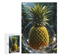 300 PCS Jigsaws for Adults Puzzle Pineapple in Crystal Puzzles for Adults Hands-on Game Hand Speed Race Great Gift for Gaming 300 PCS