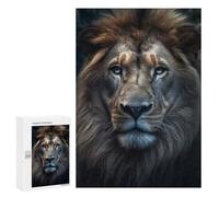 300 PCS Jigsaws for Adults Puzzle Regal Lion Portrait -3 Puzzle for Adults Family Game Difficult Challenge Gifts for Friends And Family 300 PCS