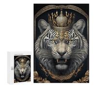 300 PCS Jigsaws for Adults Puzzle Regal Tiger Majesty Adult Jigsaw Relax Games Difficult Challenge Challenging To Complete 300 PCS