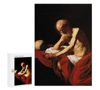 300 PCS Jigsaws for Adults Puzzle Saint Jerome in Penitence Jigsaw for Adults Fun Games Presents for Women Challenging To Complete 300 PCS