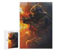 300 PCS Jigsaws for Adults Puzzle SOLDIER AESTHETIC POSTER Jigsaw Puzzle Hands-on Game But Fun And Humorous Birthday Present, Gifts, 300 PCS